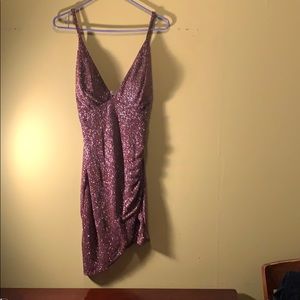 sprinkle red mini dress